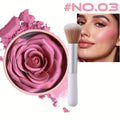 Long-Lasting Flower Petal Blush Set with Applicator Brush