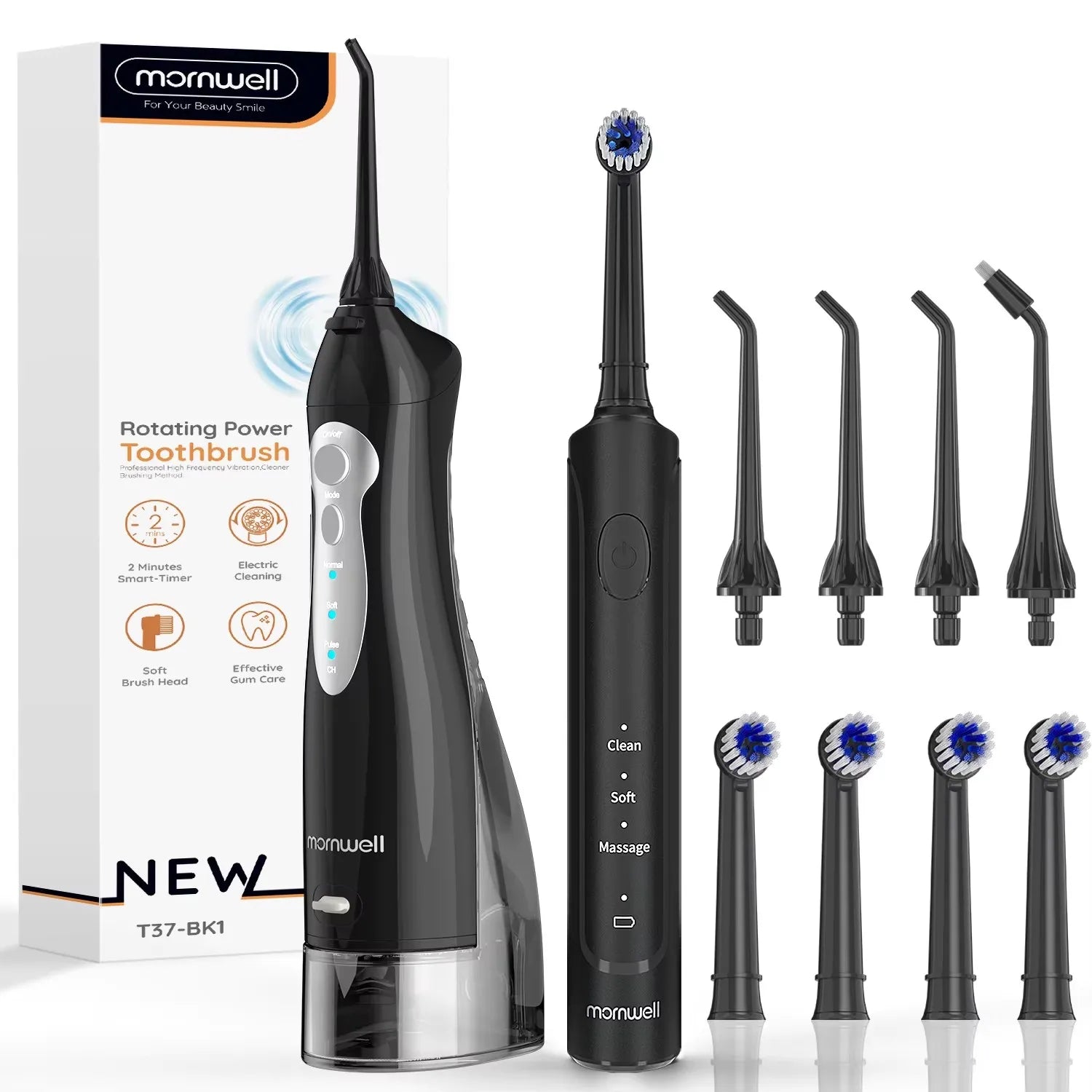 Electric Toothbrush and Water Flosser Oral Care Combo - 20