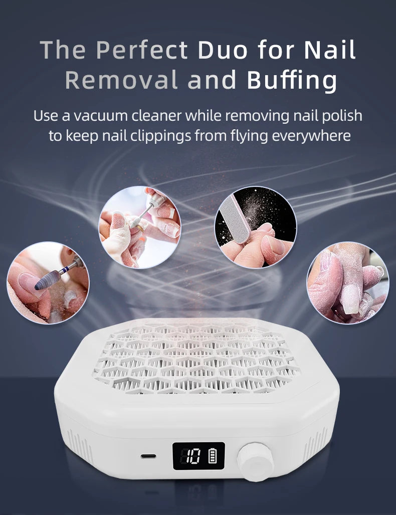 Portable Cordless Nail Dust Collector