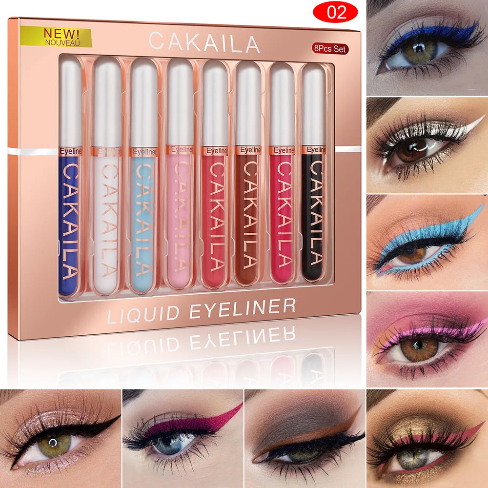 Waterproof Colorful Liquid Eyeliner Set