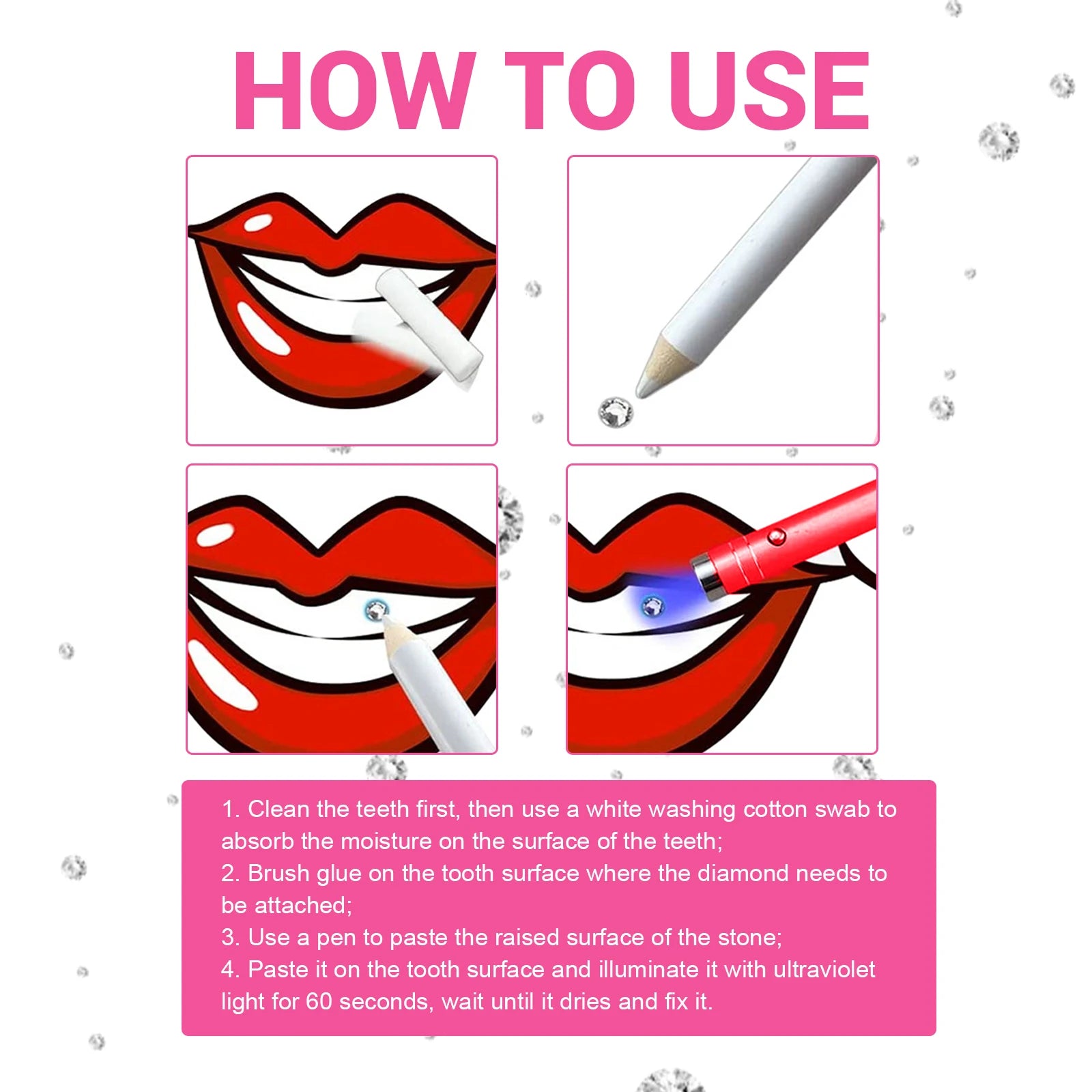 DIY Professional Tooth Gem Kit for Sparkling Dental Jewelry - 17