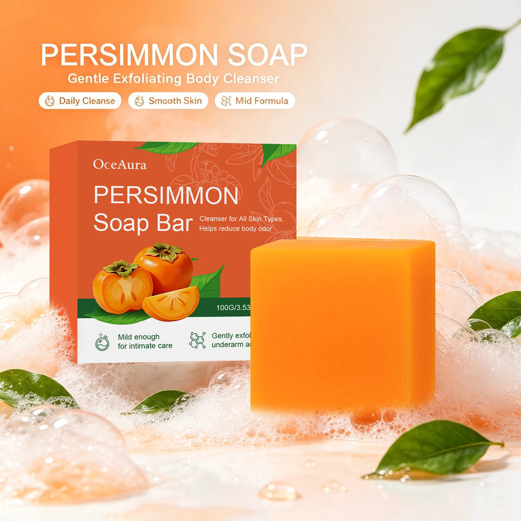 Persimmon Odor-Reducing Exfoliating Soap Bar