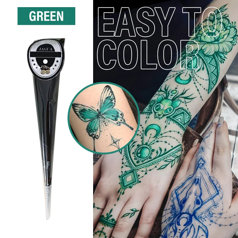 Temporary Henna Body Art Tattoo Paste Cone