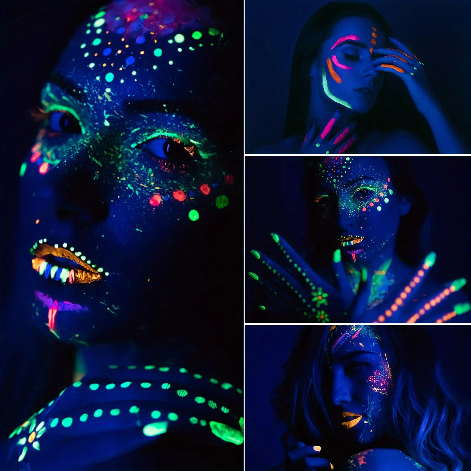 Neon UV Glow Face and Body Paint for Parties - 5