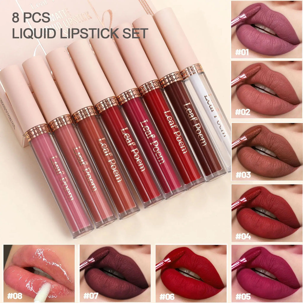 Waterproof Matte Liquid Lipstick Set