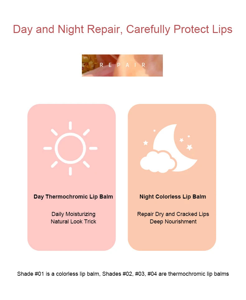 Color-Changing Pudding Moisturizing Lip Balm