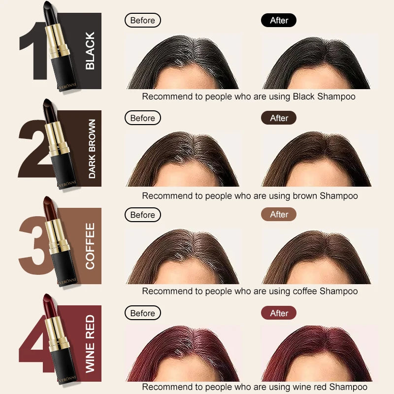 Temporary Hair Color Touch-Up Pen for Gray Coverage