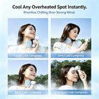Portable Handheld Ice Cooling Turbo Fan with LED Display