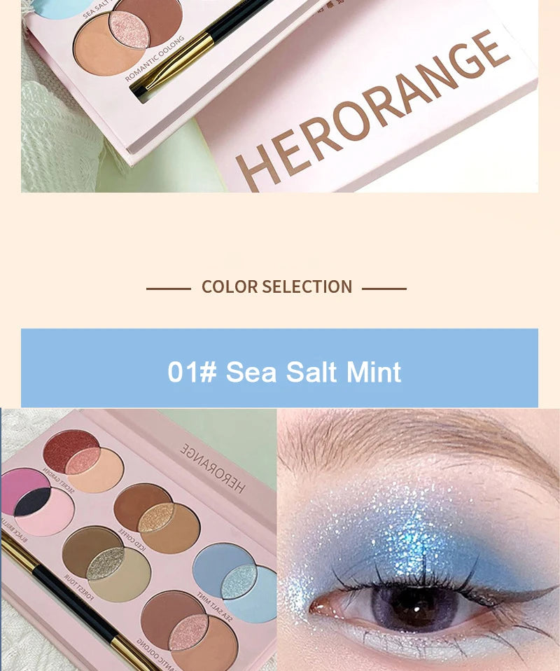 18-Color Vibrant Shimmer Eyeshadow Palette