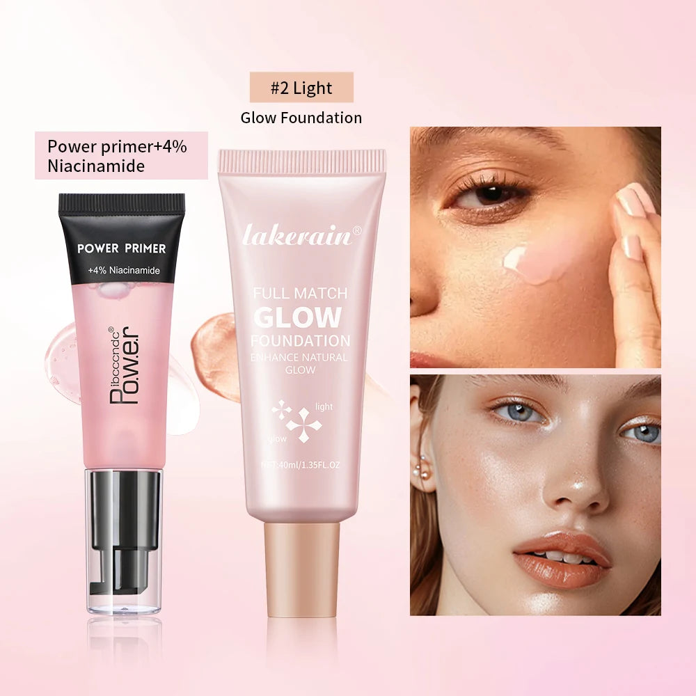 Hydrating Primer and Glow Foundation Makeup Set
