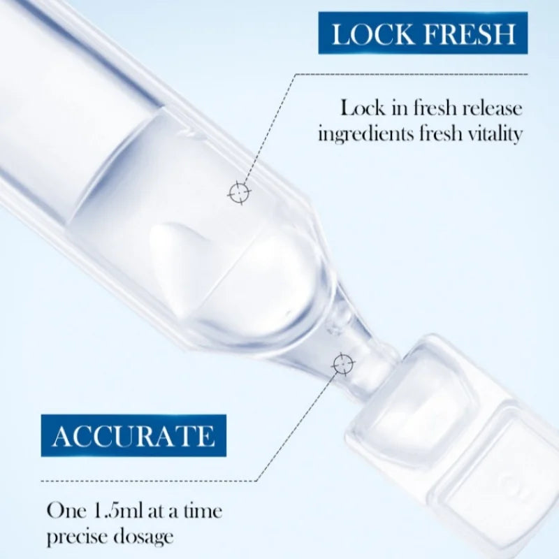 Collagen Hydrating Face Serum Ampoules for Radiant Skin