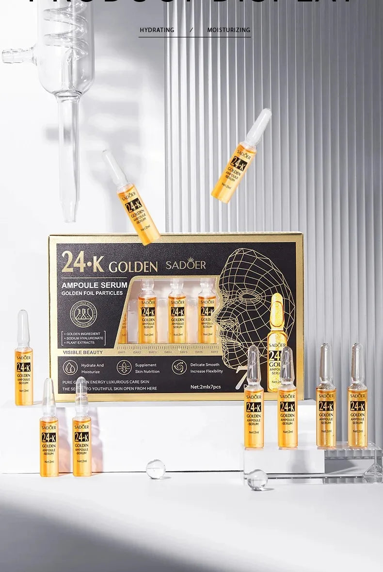 24K Gold Anti-Aging Face Serum for Radiant Skin