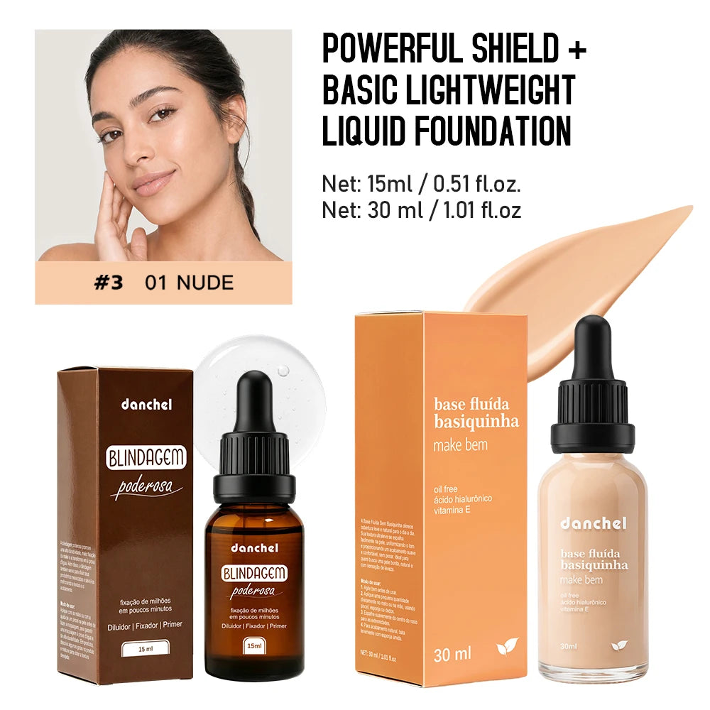 Waterproof Foundation and Primer Makeup Set