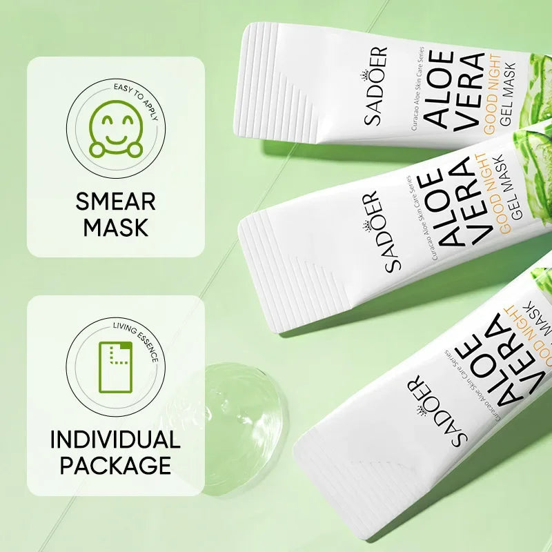 Hydrating Aloe Vera Overnight Gel Facial Masks