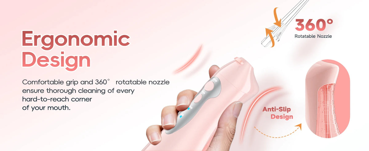 Portable Rechargeable Electric Water Flosser for Teeth