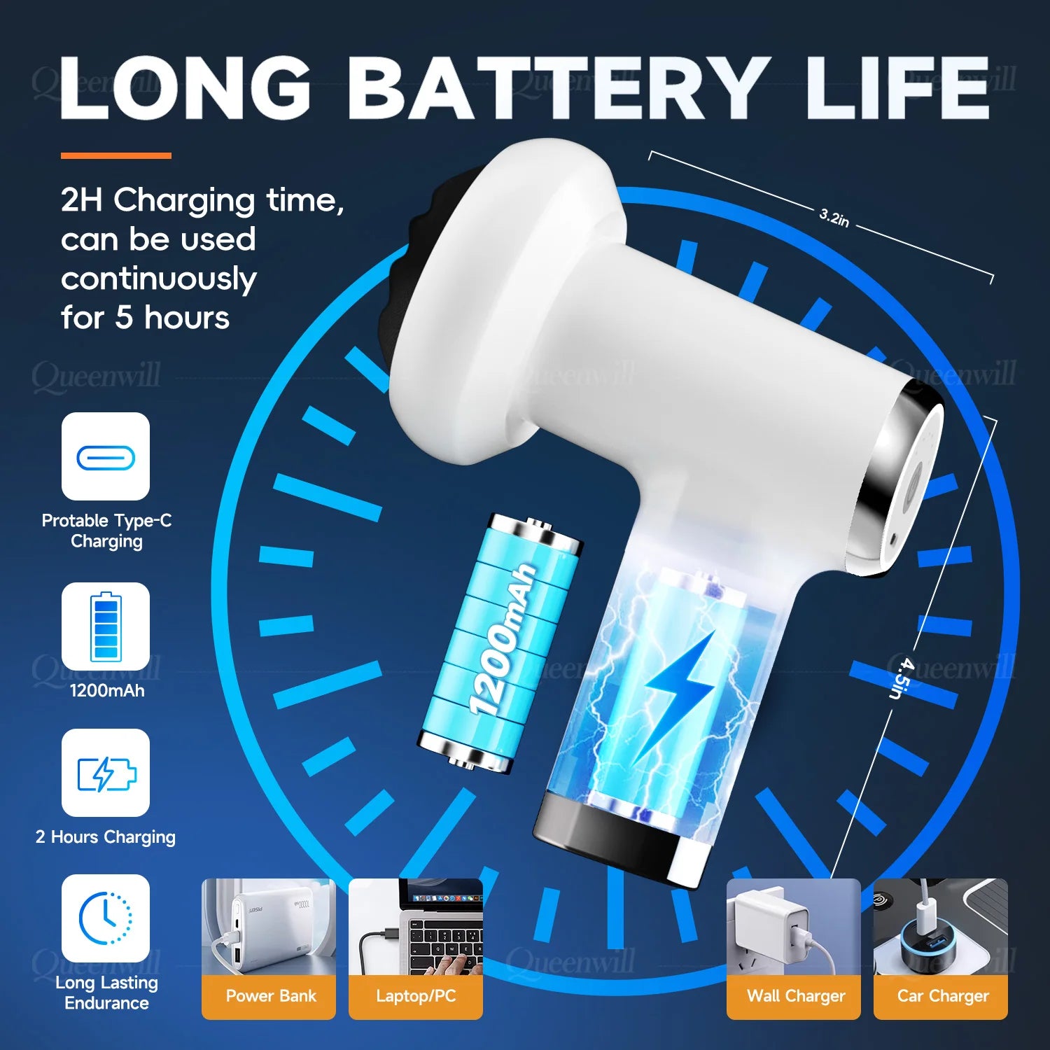 Portable Deep Tissue Body Sculpting Massage Gun - 6