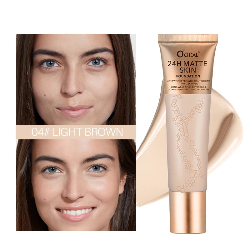 Long-Lasting Waterproof Matte Liquid Foundation - 22