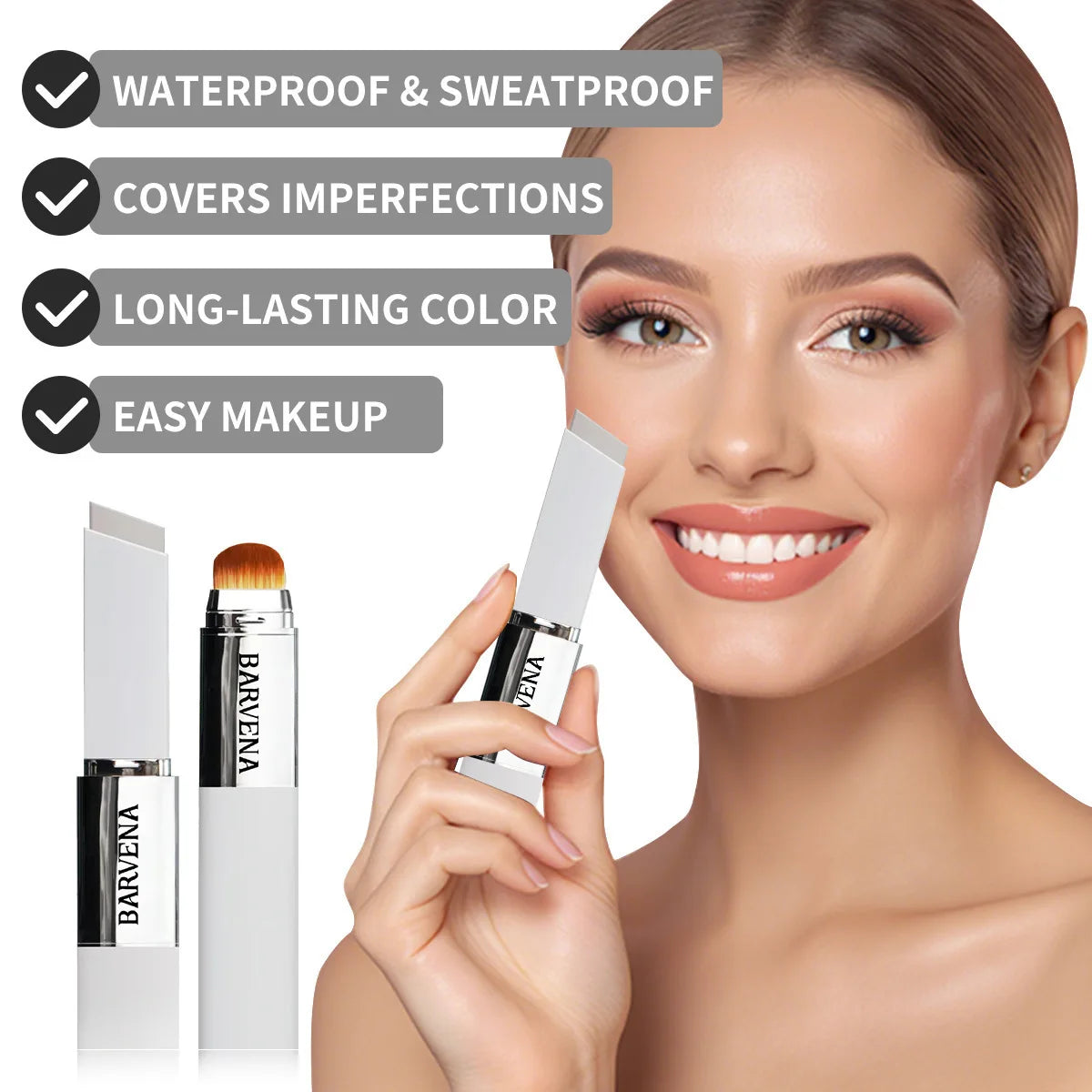 Color-Changing Foundation Stick with Built-in Brush - 7