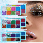 Chunky Glitter Eyeshadow Palette for Face and Body