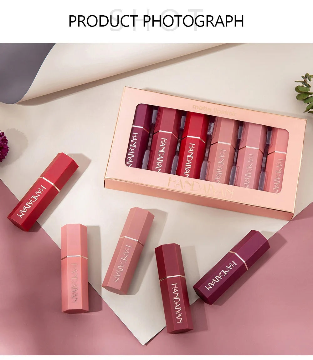 Velvet Matte Lipstick Set for Long-Lasting Wear - 11