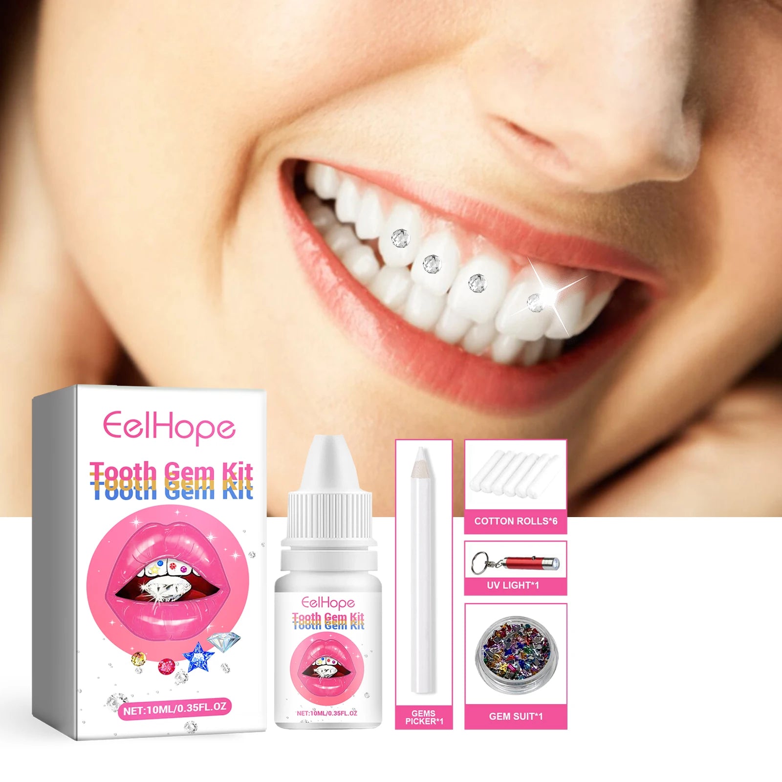 DIY Professional Tooth Gem Kit for Sparkling Dental Jewelry - 9