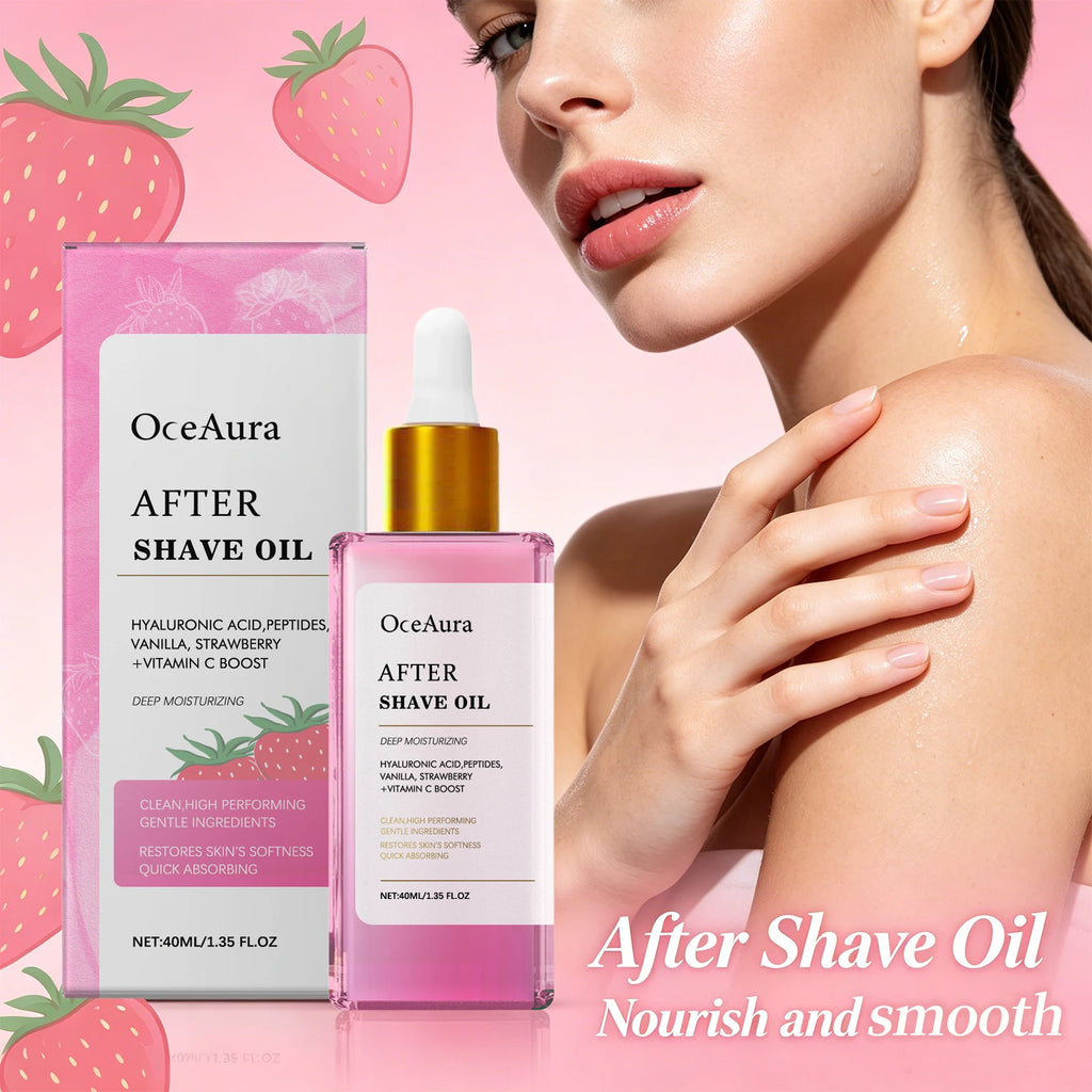Soothing Strawberry After-Shave Oil for Sensitive Skin