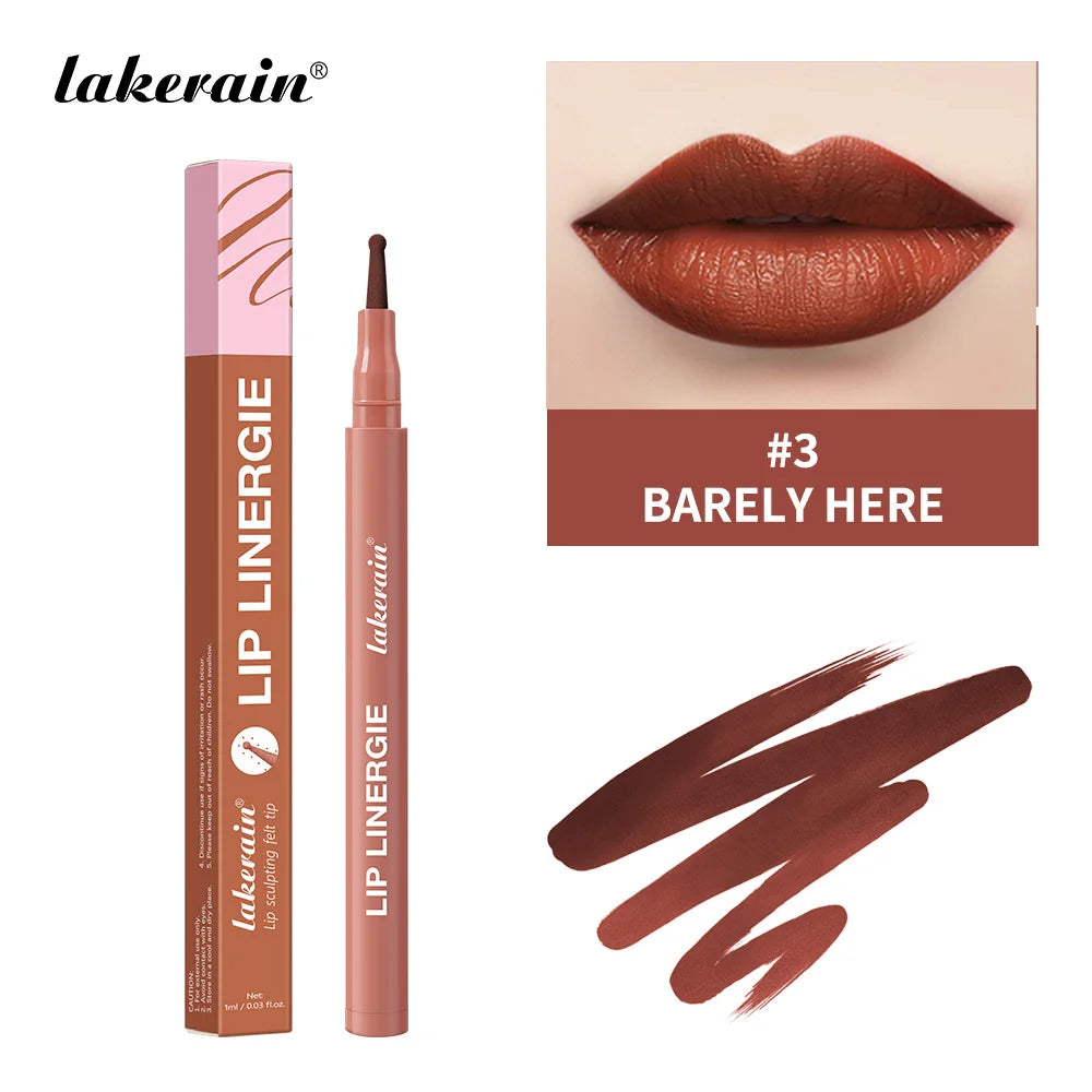 Waterproof Felt-Tip Lip Liner Stain for Sculpted Lips
