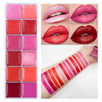 12-Color Versatile Lipstick and Blush Makeup Palette