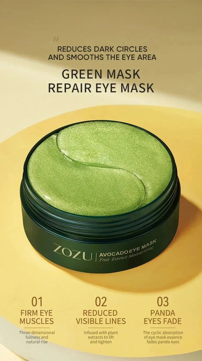Gold Collagen & Avocado Under Eye Mask Patches - 8