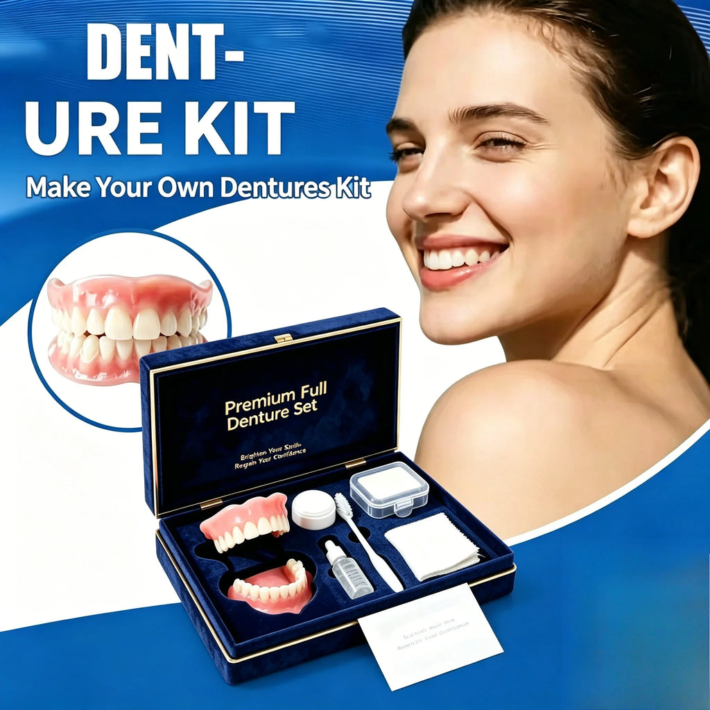 Comfortable Full Mouth Denture and Cleaning Care Kit
