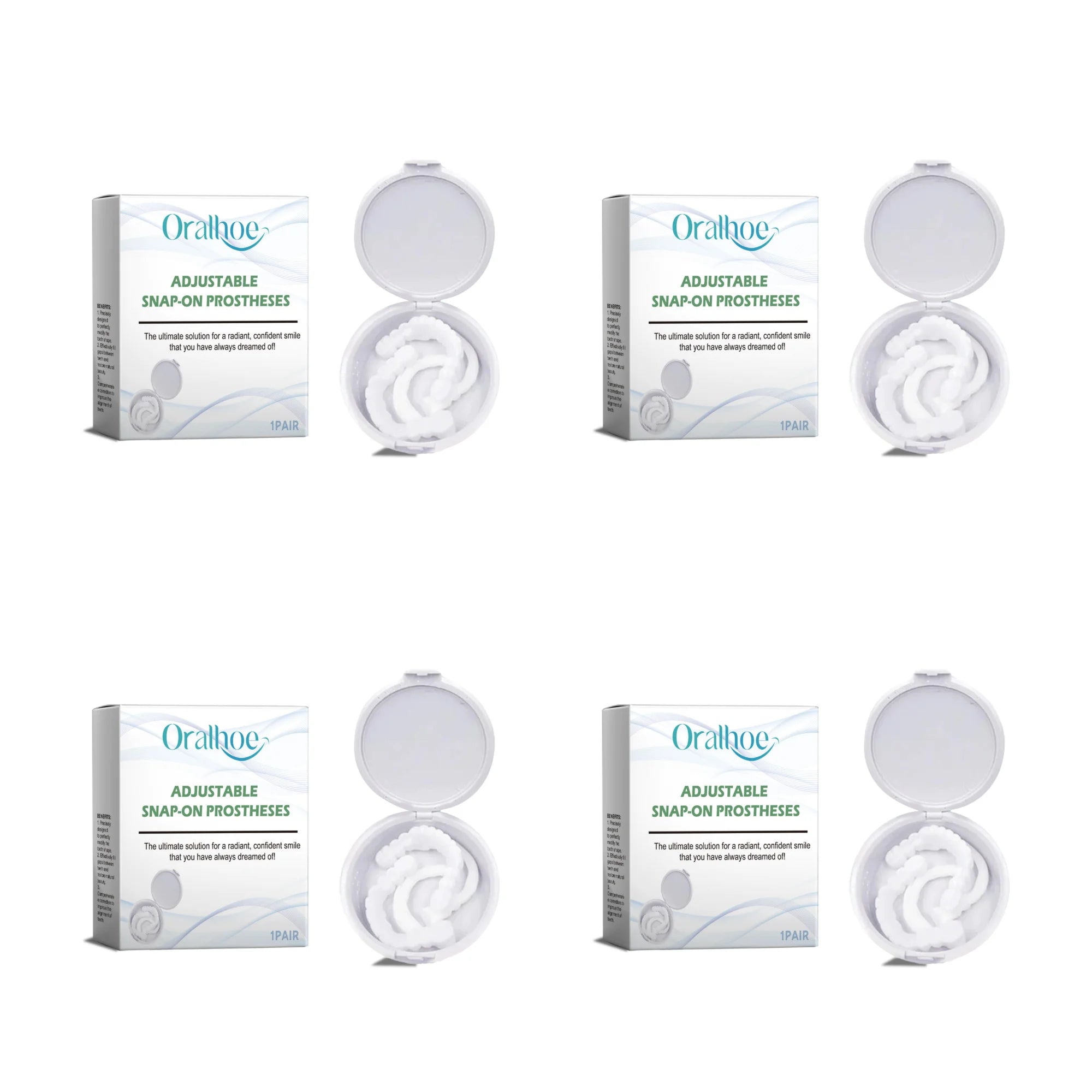 Adjustable Snap-On Smile Veneers for Teeth Whitening and Gaps - 13