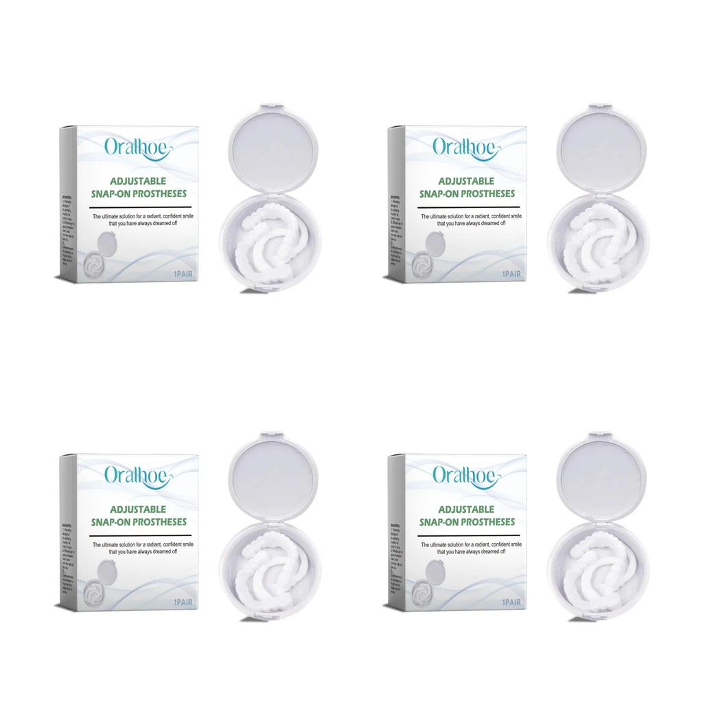 Adjustable Snap-On Smile Veneers for Teeth Whitening and Gaps