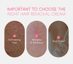 Painless Gentle Hair Removal Cream for Sensitive Skin