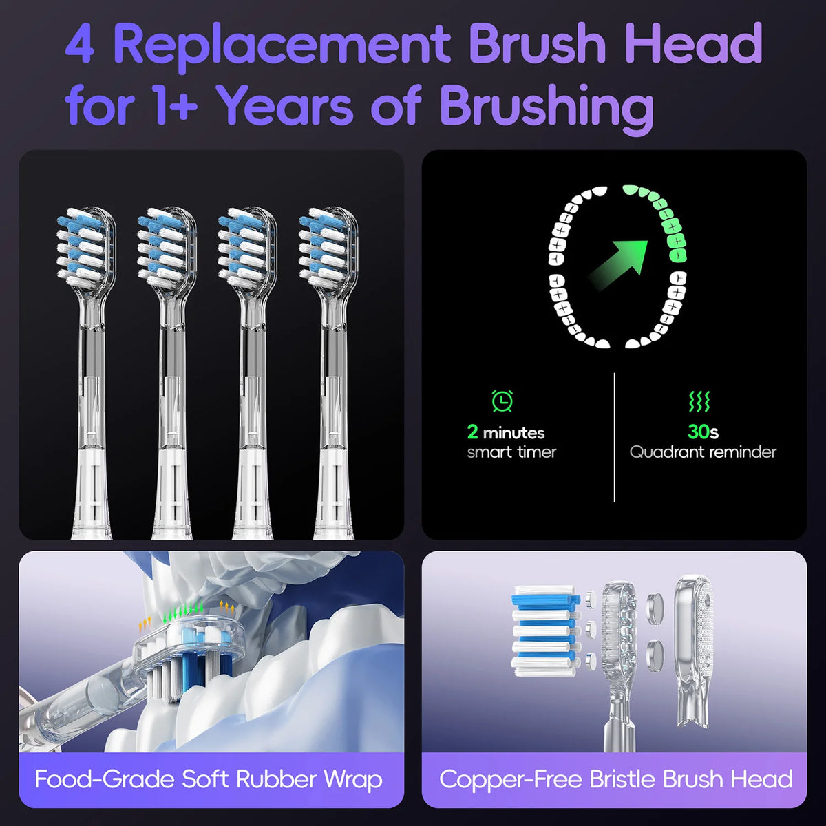 Portable Sonic Electric Toothbrush and Water Flosser Oral Care Set