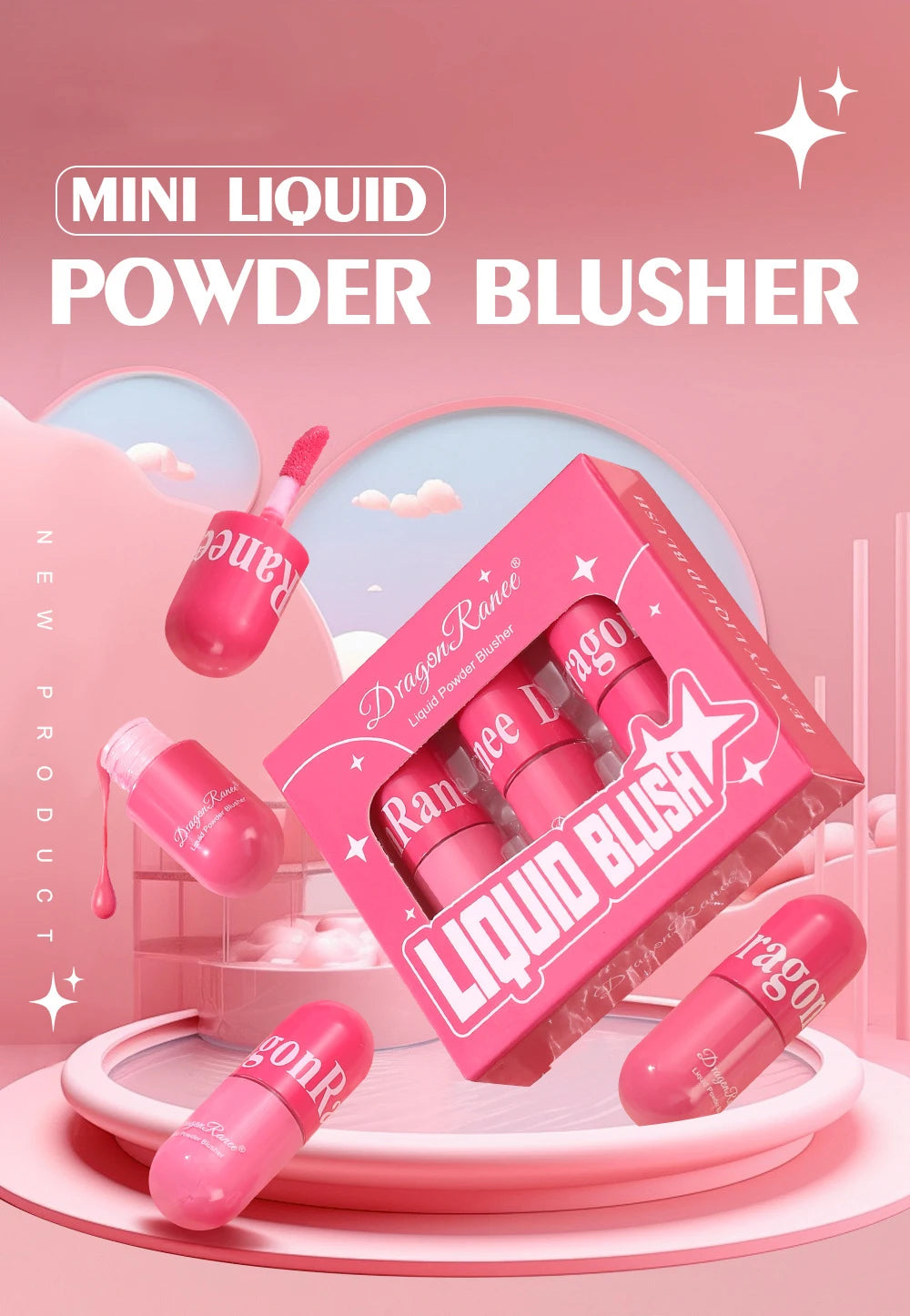 Waterproof Liquid Blush Makeup Set