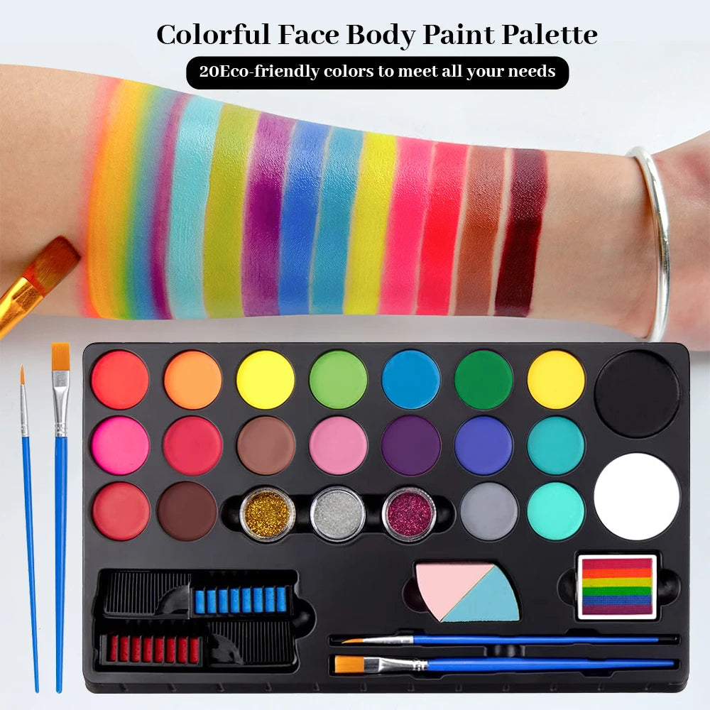 All-in-One Professional Face and Body Painting Makeup Kit