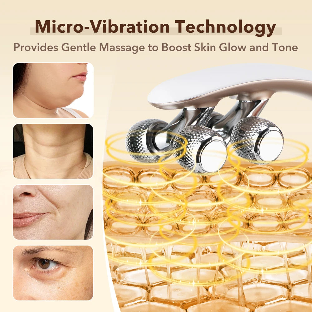 Micro-Current V-Shape Face Lifting and Contouring Massager