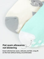 Anti-Slip Cotton Socks for Newborns and Infants