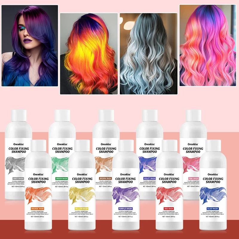 Semi-Permanent Color Depositing Hair Dye Shampoo