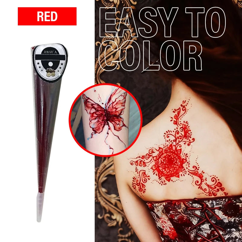 Temporary Henna Body Art Tattoo Paste Cone - 19