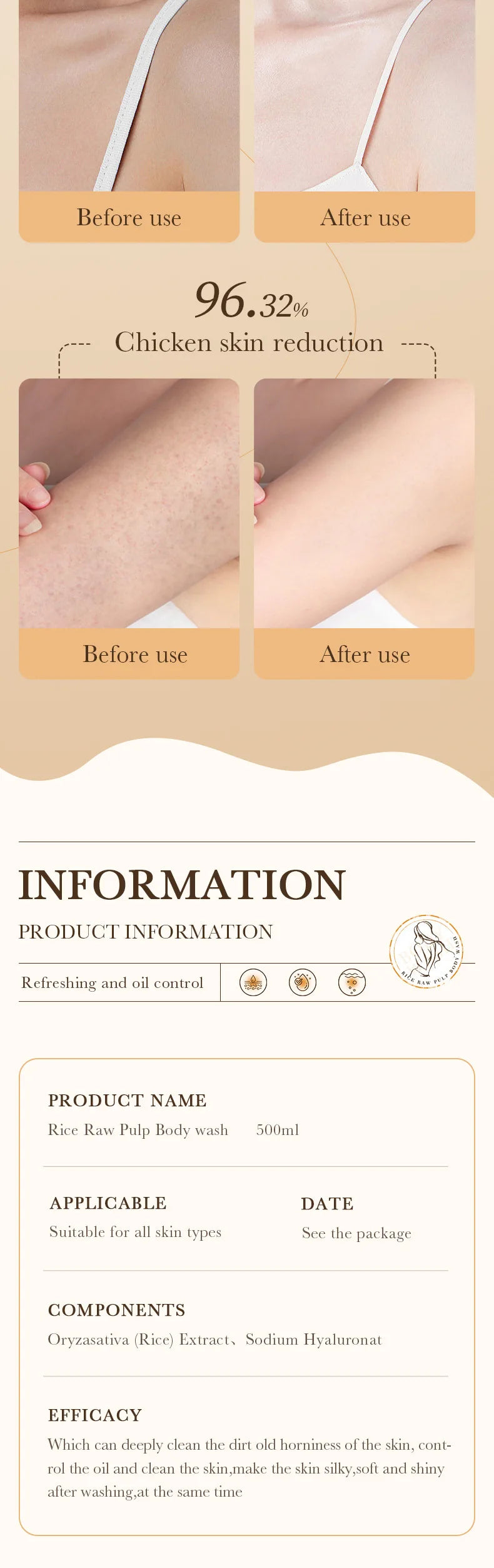 Moisturizing Rice Extract Body Wash