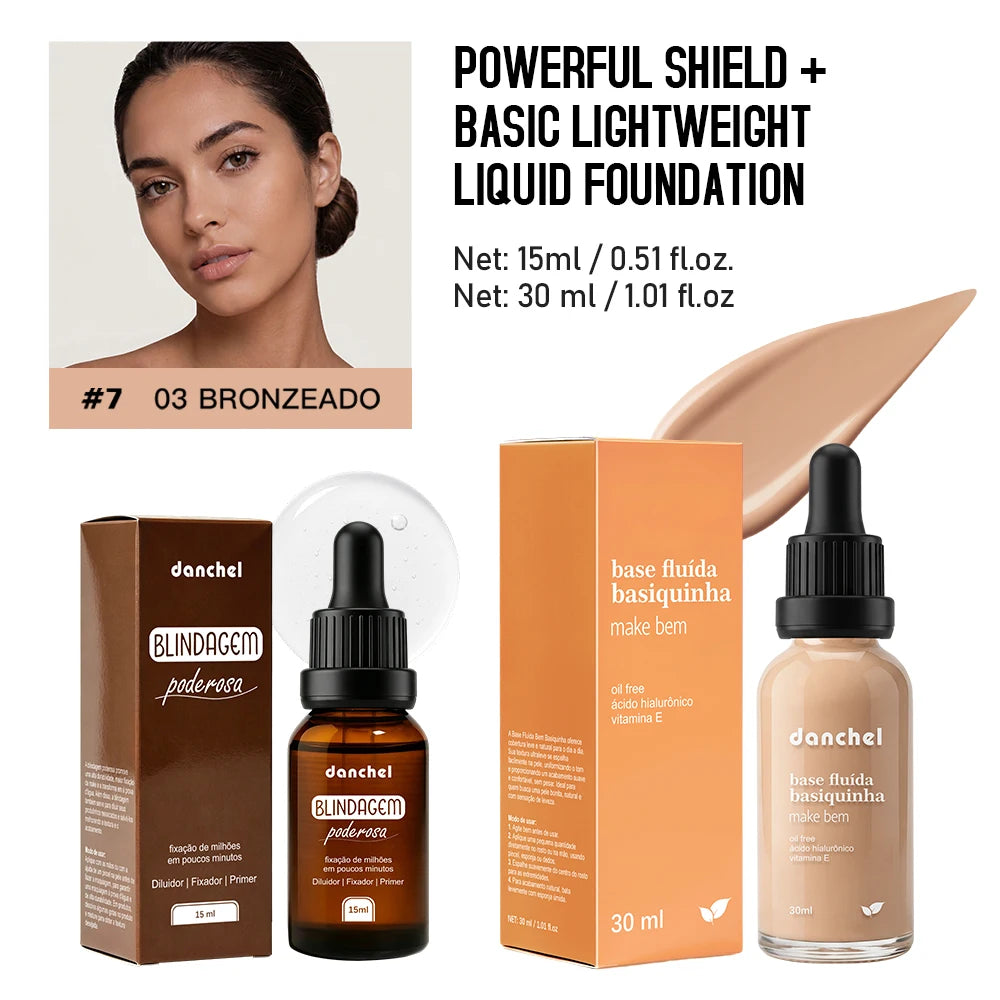 Waterproof Foundation and Primer Makeup Set