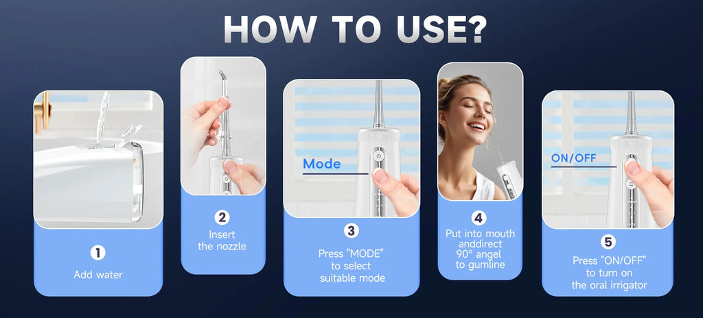 Electric Toothbrush and Water Flosser Combo
