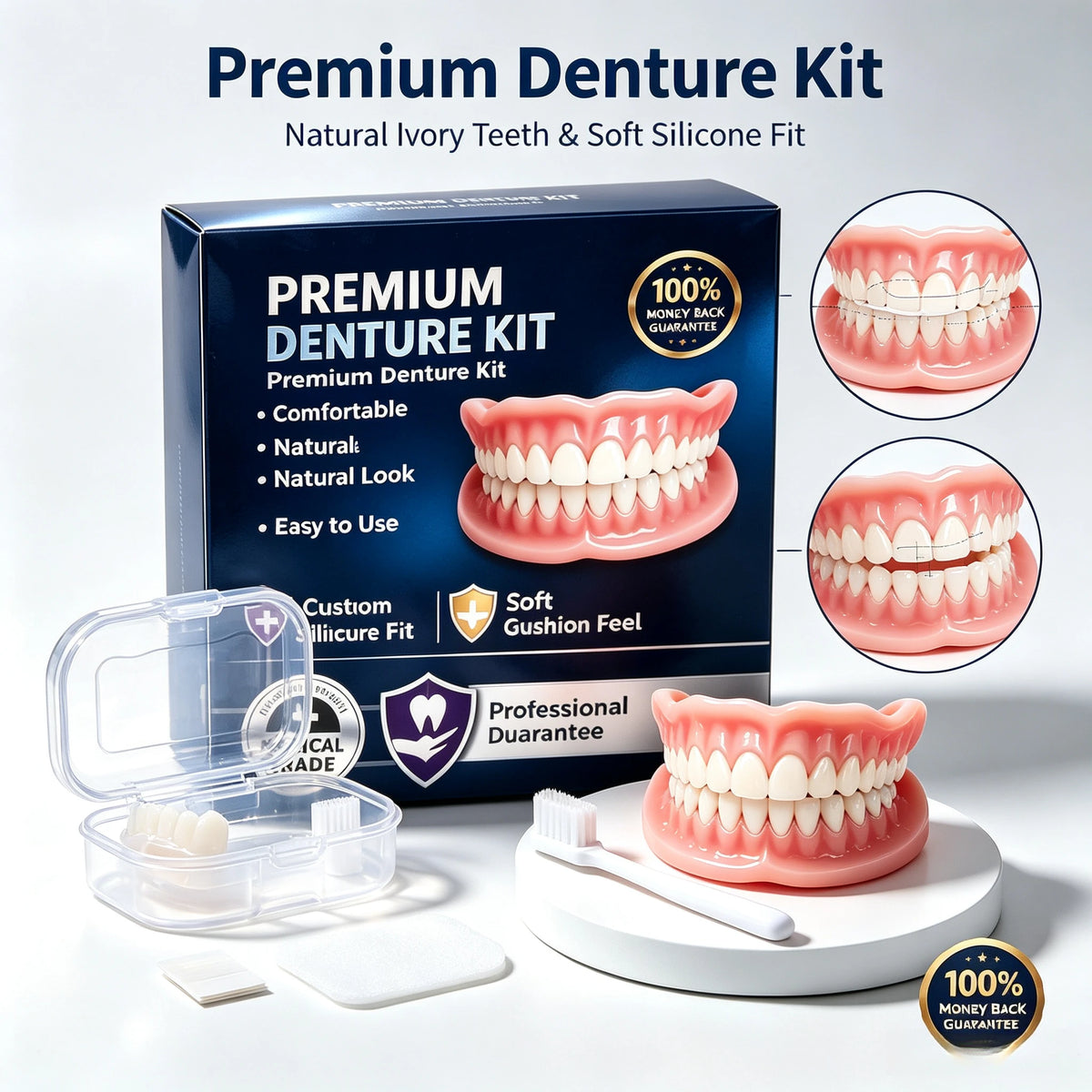Temporary Silicone Cosmetic Smile Teeth Kit
