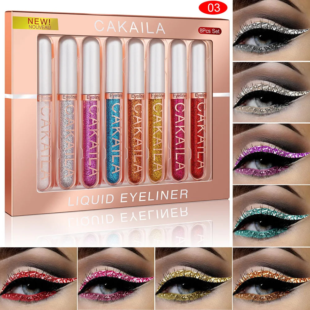 Waterproof Colorful Liquid Eyeliner Set