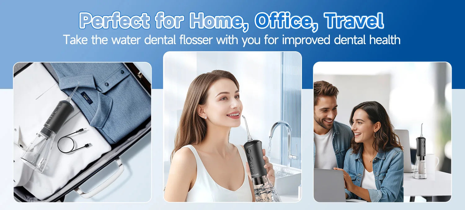 Portable Rechargeable Water Flosser for Deep Teeth Cleaning - 14