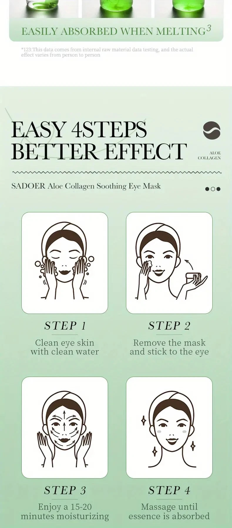 Aloe Vera Collagen Soothing Eye Masks