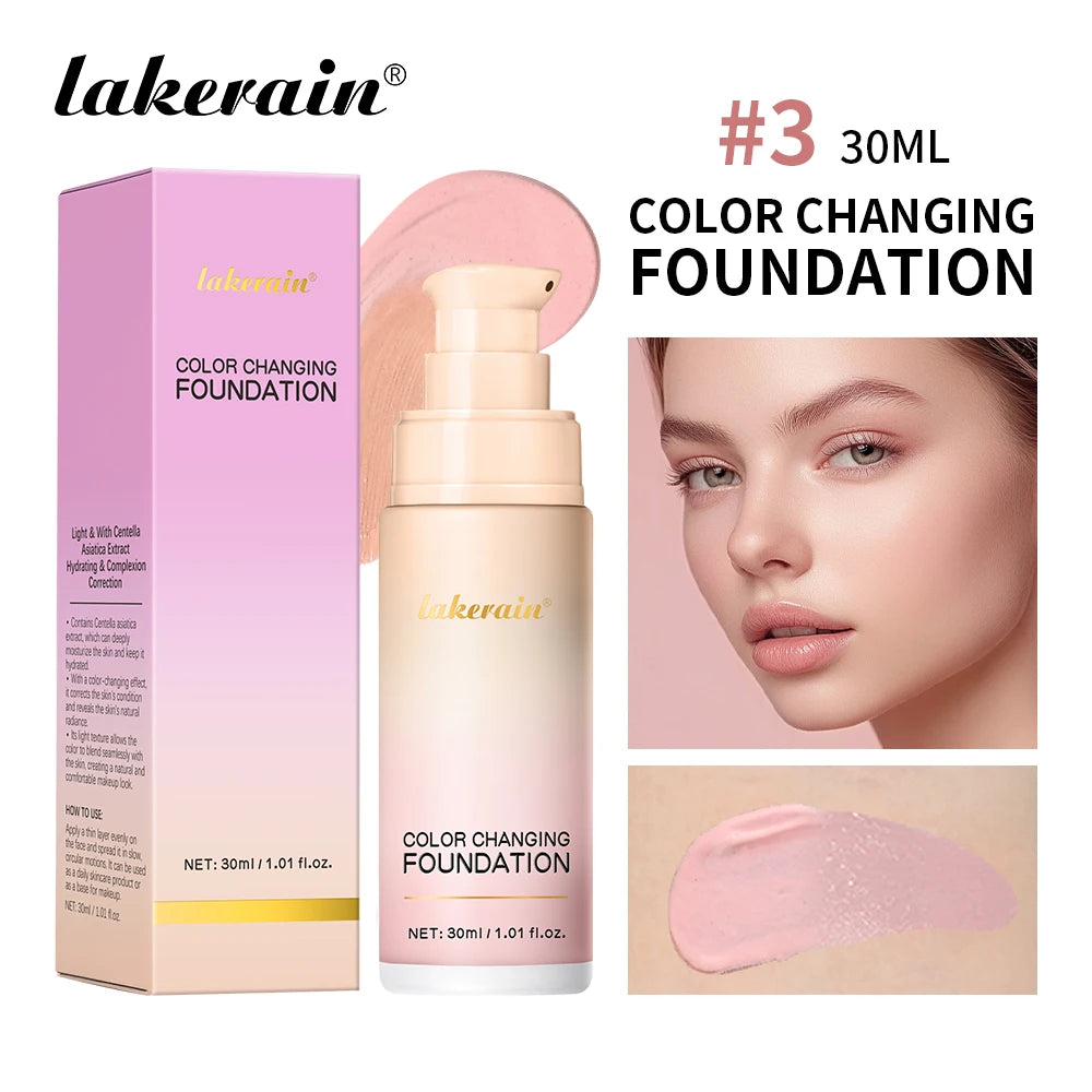 Color-Changing Liquid Foundation for Flawless Skin Tone - 23