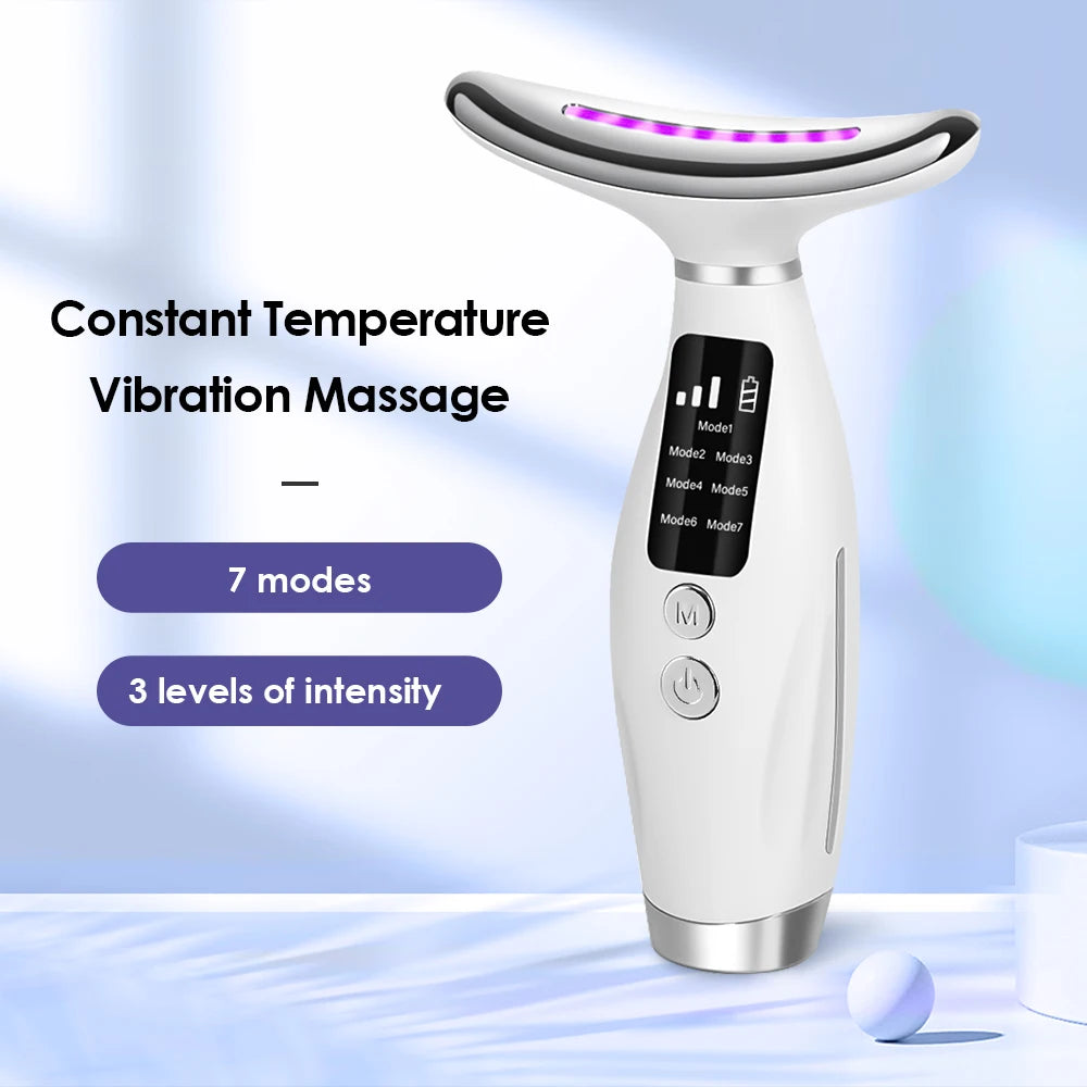 LED Facial and Neck Skin Tightening Massage Device - 7