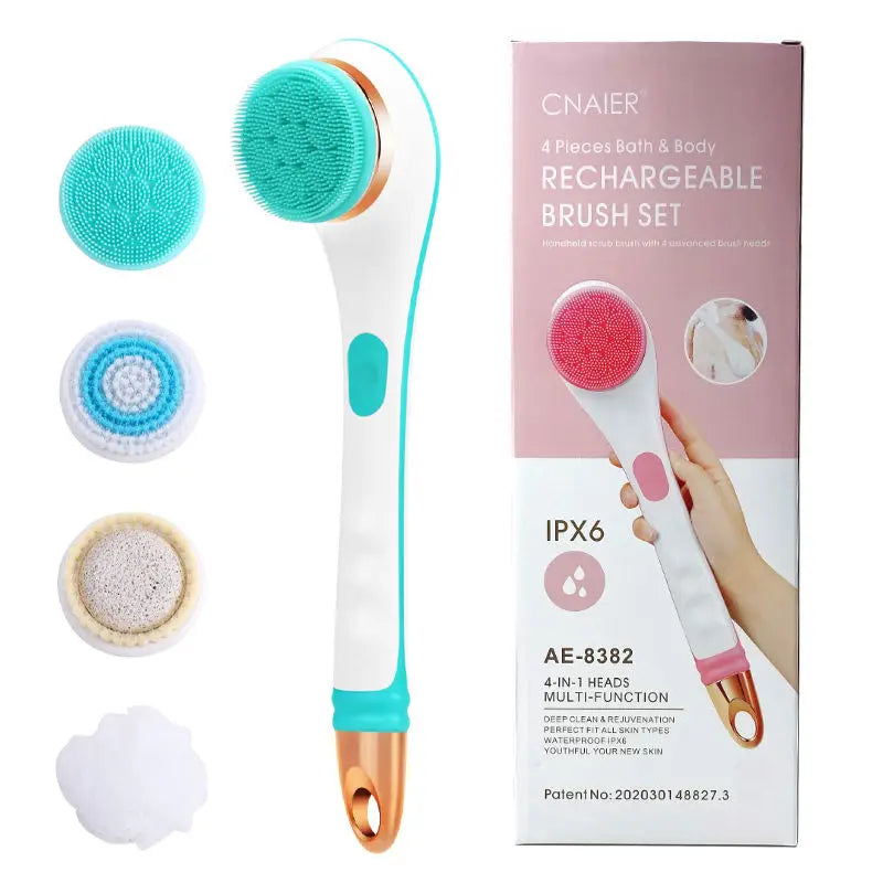 Electric Rotating Back Scrubber for Deep Body Cleansing